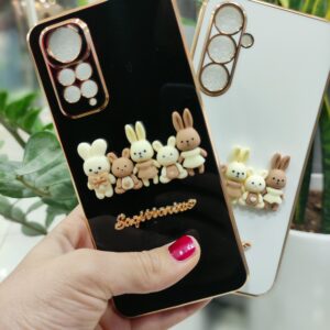 کاور دور طلایی خانواده خرگوش مناسب برای گوشی note 11pro/note12pro 4g