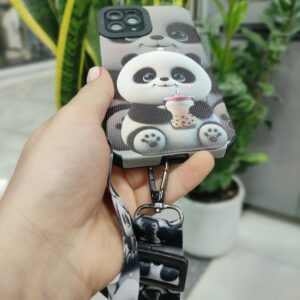 کاور کبریتی طرح پاندا  همراه با بند مناسب برای گوشی آیفون 11pro