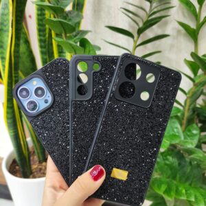 کاور سواروفسکی مشکی اورجینال مناسب برای گوشی Note 12 4g