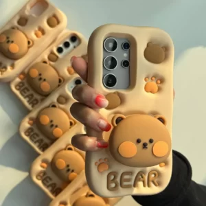 کاور سیلیکونی عروسکی طرح BEARمناسب برای شیائومیnote 13 pro 4g/poco m6 pro