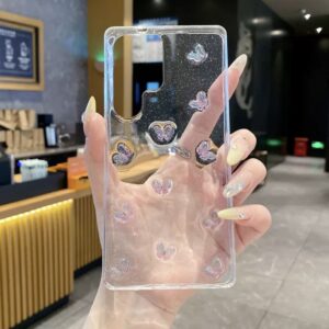 کاور شفاف طرح پروانه رنگی مناسب برای سامسونگa55